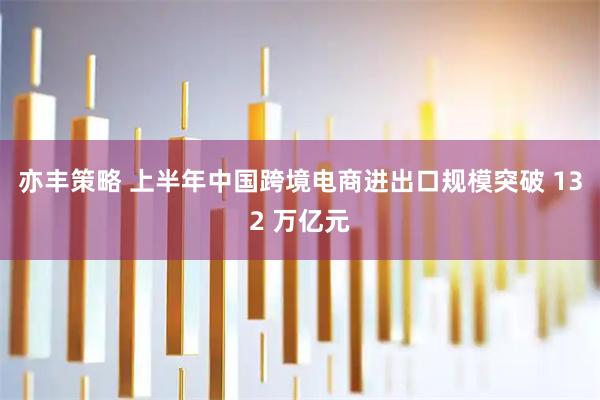 亦丰策略 上半年中国跨境电商进出口规模突破 132 万亿元